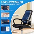 thumbnail image 3 of Stelive Ergonomic Back Cushion Lumbar Support Cushion Memory Foam Back Support Orthopedic Backrest Support Pillow w/ Adjustable Straps, 3 of 12