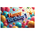 thumbnail image 1 of Colorful 3D Style Birthday 7 Banner Background Party Supplies Backdrop Decorations for Birthday Party Photography Props Celebration Events, 1 of 4