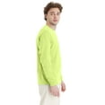 thumbnail image 2 of Hanes Essentials Men's Cotton Long Sleeve T-Shirt, Value 4-Pack Safety Green M, 2 of 4