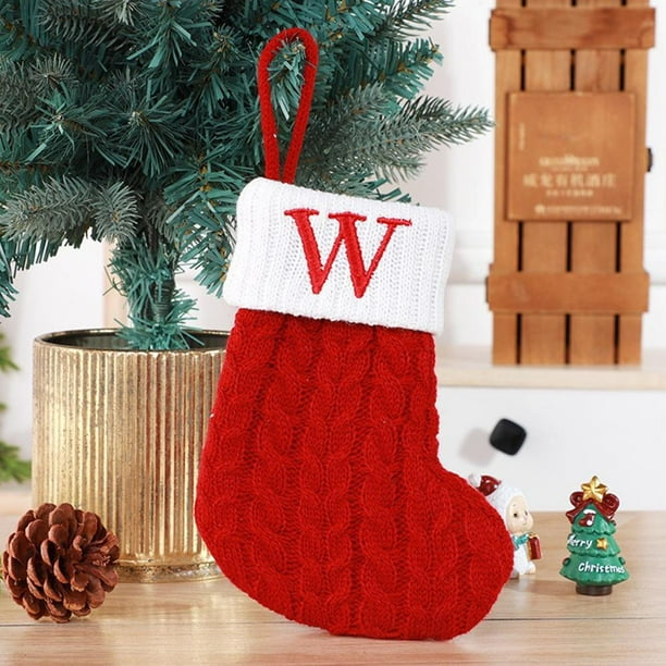 TQEHS LZYWOD Letras Medias de Navidad Tejido Árbol de Navidad Colgante Decoraciones para el hogar Copo de nieve Navidad N0O8 Nuevo alfabeto P7Y7