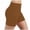 Khaki, variant on SOOMLON Biker Shorts for Women Plus Size High Waisted Elastic Shorts Soft Leggings Shorts with Pockets Cycling Bottoms
