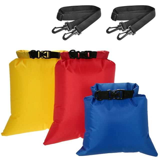 Sacs de Rangement Ultralégers Imperméables Dry Sacks avec Bandoulières pour Camping Randonnée Voyage Dérive Kayak Bateau Plage