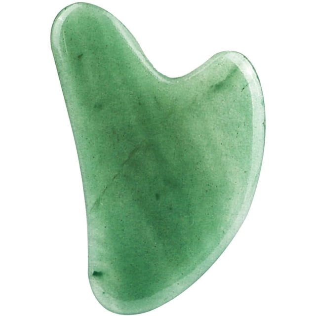 Corazón Gua Sha grande de ina beauty - Piedra de jade natural para levantar la cara, disminuir la hinchazón y apretar