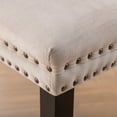 thumbnail image 3 of Gewnee Mid-Century Velvet Upholstered Dining Set of 2 with Wood Legs, 3 of 21