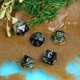 thumbnail image 2 of Cusdie 7-Die Diagonals DND Dice with Glitter D&D Dice Set Resin Polyhedral Dice for Role Playing Game Board Games Warhammer MTG, 2 of 5