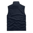 thumbnail image 5 of Krdevn Men Jacket Vest Overalls Vest Pocket Outdoor Casual Plain Slim Comfortable Jacket,Tank Tops Men,XXL, 5 of 5