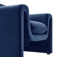 thumbnail image 6 of Modway Waverly Performance Velvet Armchair in Midnight Blue, 6 of 9
