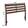 thumbnail image 3 of AFI Savannah Full Solid Wood Headboard with Attachable Charger, Walnut, 3 of 8