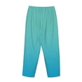 thumbnail image 7 of Fotbe Teal Turquoise Women's Pajama Pants,Sleepwear Pants,Pj Bottoms Drawstring And Pockets-X-Large, 7 of 7