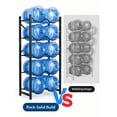 thumbnail image 2 of GARVEE 5 Gallon Water Jug Holder Stand,Double-Row Heavy-Duty 5-Tier Water Bottle Holder Storage Rack,Holds 10 Bottles,Black, 2 of 8
