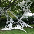 thumbnail image 1 of 6,5ft Toile d'Araignée Halloween Décorations Araignées Extensibles Extérieures Filet Coupe-Votre-Propre Araignée Flexible Filet Réutilisable Lavable Toile d'Araignée pour Halloween Hanté Maison Décor, 1 of 7