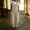 Apricot, variant on Women's Vintage Button Front Bib Pants – Straight Leg, Side Pockets, Solid Color Summer Overalls Light Yellow，L