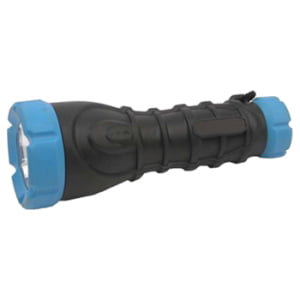 Dorcy 180-Lumen Weatherproof Rubber LED Flashlight with Non-Slip Grip and Sealed Push Button, Assorted Colors