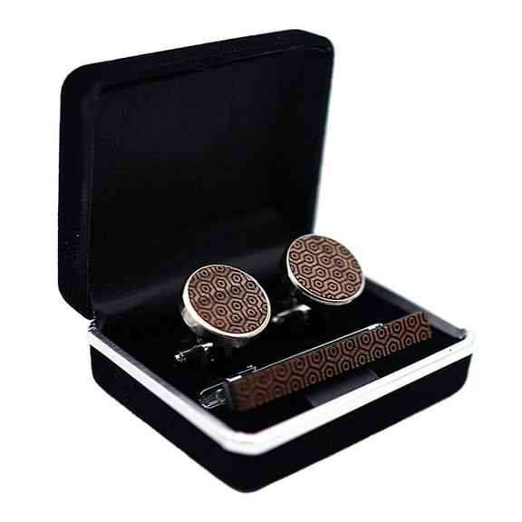 Milageto Cufflinks Tie Clip Set Men'S Gift for Father's Day Gift Husband Grandfather