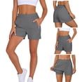 thumbnail image 4 of Shorts for Women Athletic Shorts with Pockets Lightweight Comfy Running Shorts with Liner Summer Gym Casual, 4 of 6
