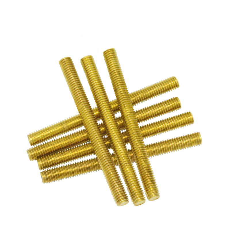10pieces Brass Threaded Rods, M6 Pitch,50mm Long