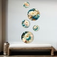 thumbnail image 3 of Designart "Colorful Blooms in Full Glory III" Floral Metal Wall Art Set of 5 Piece, 3 of 5