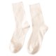 thumbnail image 5 of par de calcetines de mujer de tubo medio sin olor, estilo japonés, color sólido, alta elasticidad, antideslizantes, transpirables, suaves, absorbentes del sudor, antiencogimiento, calcetines, 5 of 8