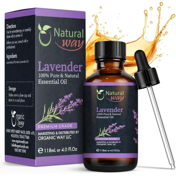 Natural Way Lavender Essential Oil - Natural Fragrance Oil for Diffuser, Humidifier & Candle Making, Aromatherapy Scent for Home, Office & Bedroom