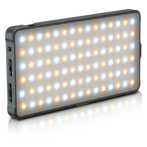 GENARAY Pocket RGB Video Light Panel, Photography Camera Light, on-Camera Panel Light for Content Creators, Vloggers, 4000mAh Rechargeable Battery, RGB LED Lights Controls, 2500 to 9900K CCT Range