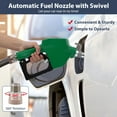 thumbnail image 3 of Yesurprise Automatic Fuel Nozzle 3/4" NPT Inlet Thread & 13/16" Spout 16 GPM Max Flow Rate Auto Shut Off Aluminum & PVC Gas Pump Handle with 360° Swivel for Gasoline Diesel Kerosene Refillin, 3 of 8