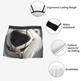 thumbnail image 3 of Fotbe Smiling Polar Bear Calzoncillos Tipo Boxer con Bolsa de Soporte Total para Hombre, X-Temp Fresco, Transpirable y de Secado Rápido-Medium, 3 of 5