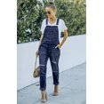 thumbnail image 3 of ABPHQTO Peto denim desgastado azul de mujer, 3 of 5