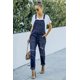 thumbnail image 3 of ABPHQTO Peto denim desgastado azul de mujer, 3 of 5