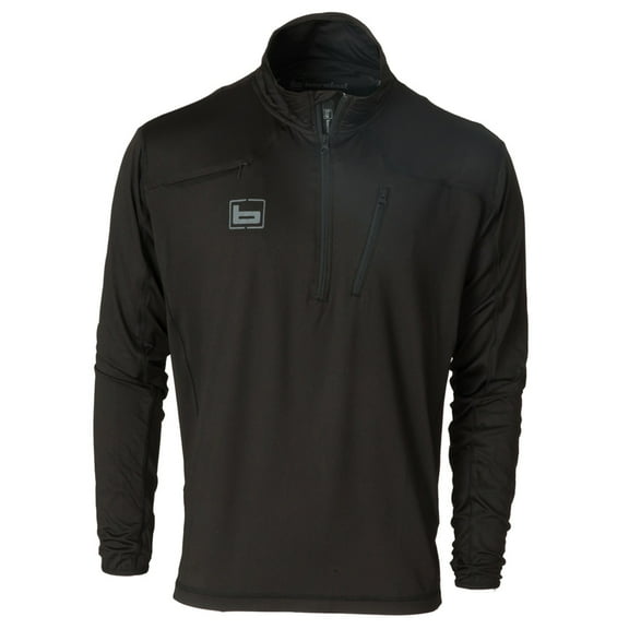 BANDED Adult Male Tech Stalker 1/4 Zip Pullover, Color: Black, Size: L