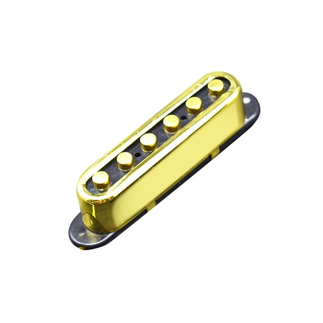 Bunblic Guitare Électrique Pickup à Bobine Unique Pièces de Guitare Instruments de Musique Installation Facile Haute Puissance 6 Cordes Pickup Remplacement Or