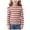 Brick Red, variant on YDFCWXW Toddler Baby Girls Striped Long Sleeve T-Shirt Lettuce Trim Ribbed Knit Pullover Blouse Top (Orange, 5-6 Years)