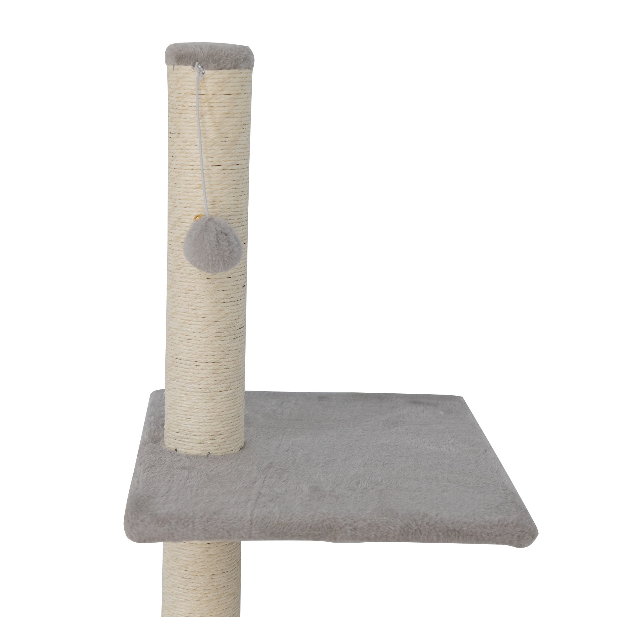 Kadyn Cat Wall Shelves and Perches Set for 6, Cat Tree House for Indoor Cats, Modern Furniture for Cat Sleeping Playing Lounging Climbing Cat Condos, Light Gray