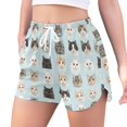 thumbnail image 2 of FORMRS Womens Swim Shorts Mesh Liner Quick Dry Casual Beach Board Bottom with Pockets, Sizes S-2XL, Cute Cat Faces, 2 of 9