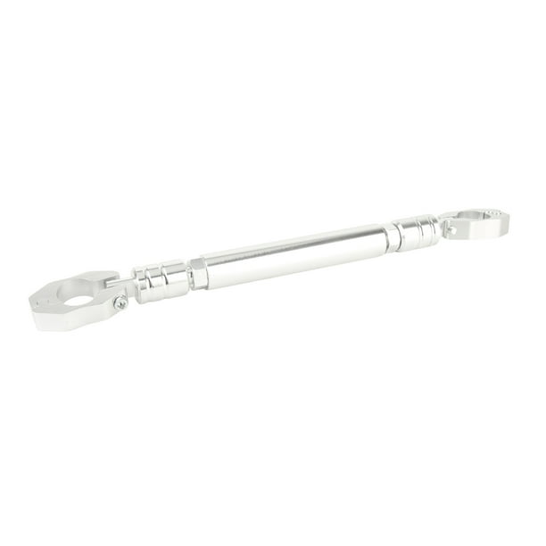 M Buder Barra de Equilibrio Universal para Motocicleta Manillar Cruzado de Aleación de Aluminio Accesorios Premium (Plata) Ajuste 22mm / 0.87 inches Estilo Duradero