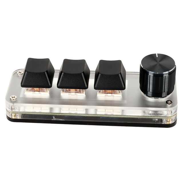 Red Switch Custom Knob Macro Keyboard Ergonomic USB Mini Keypad for Desktop PC Office Work