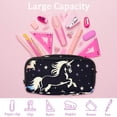 thumbnail image 4 of MUOOUM Pencil Case, Unicorn Silhouette Stars Large Capacity Pencil Pouch Stationery Pen Bag, 4 of 7