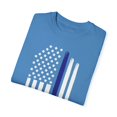 thumbnail image 3 of Vintage Walking This Line Because He Is Mine Retro American Flag Patriotic Men Women Unisex Garment-Dyed T-shirt, 3 of 4
