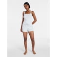 thumbnail image 2 of No Boundaries Rib Tank Top and Shorts Sleep Set, 2-Piece, Women's XXS-3X, 2 of 5