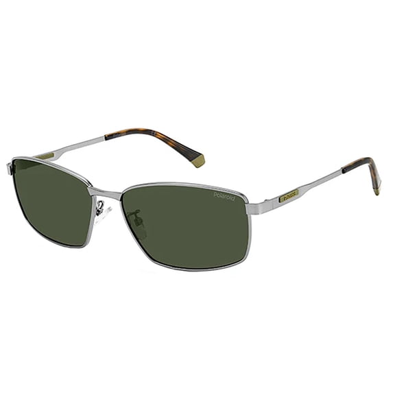 Polaroid PLD 2137/G/S/X Metal Unisex Rectangle Polarized Sunglasses Matte Ruthenium 60mm Adult