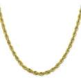 thumbnail image 2 of Avariah Diamonds 14K Yellow Gold 4.5mm Semi Solid Rope with Lobster Lock Chain - 24", 2 of 8