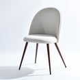 thumbnail image 4 of Homy Casa 2 Dining Chairs Upholstered High-Back Modern Dining Room Kitchen Beige, 4 of 9
