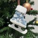 thumbnail image 2 of CHAO Adornos navideños colgantes para árboles de Navidad Adornos navideños colgantes para patines de Navidad Adornos para árboles de Navidad Cuadrícula de lana roja A04, 2 of 5