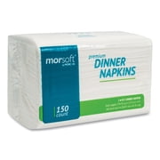 Morcon Tissue Morsoft Dinner Napkins, 2-Ply, 14.5 x 16.5, White, 3,000/Carton -MOR3466