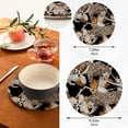 thumbnail image 2 of SKYSONIC Leopard Floral Pattern Pot Holders Trivets, 2 Pcs Heat Resistant Trivets,Charming Cotton Thread Weave Mats for Hot Pads Pans Pot Bowl Teapot for Kitchen Decor, 2 of 7