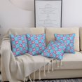thumbnail image 7 of Throw Pillow Covers, PinkInflatable bird circle Soft Square Pillow Cases with Invisible Zipper for Couch Bed Sofa, Farmhouse Fall Home Decor 20"x20", 7 of 7