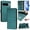 Darkgreen, variant on Crossbody Wallet Case for Google Pixel 10 /10 Pro, Smile Pattern PU Leather Phone Case with Kickstand RFID Blocking Card Slots, Magnetic Closure Folio Cover with Wrist Strap Lanyard, Darkgreen