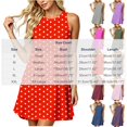thumbnail image 3 of SAWOBUUN Womens Sleeveless Polka Dot Mini Dress Crew Neck Summer Casual Tank Dress Loose Fit Beach Sundress with Pockets, 3 of 6