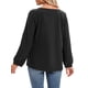 thumbnail image 5 of Blusa, Blusa suelta para mujer Tallas grandes Manga larga Vintage Camisas sólidas para descansar Vac Meterk Grande, 5 of 7
