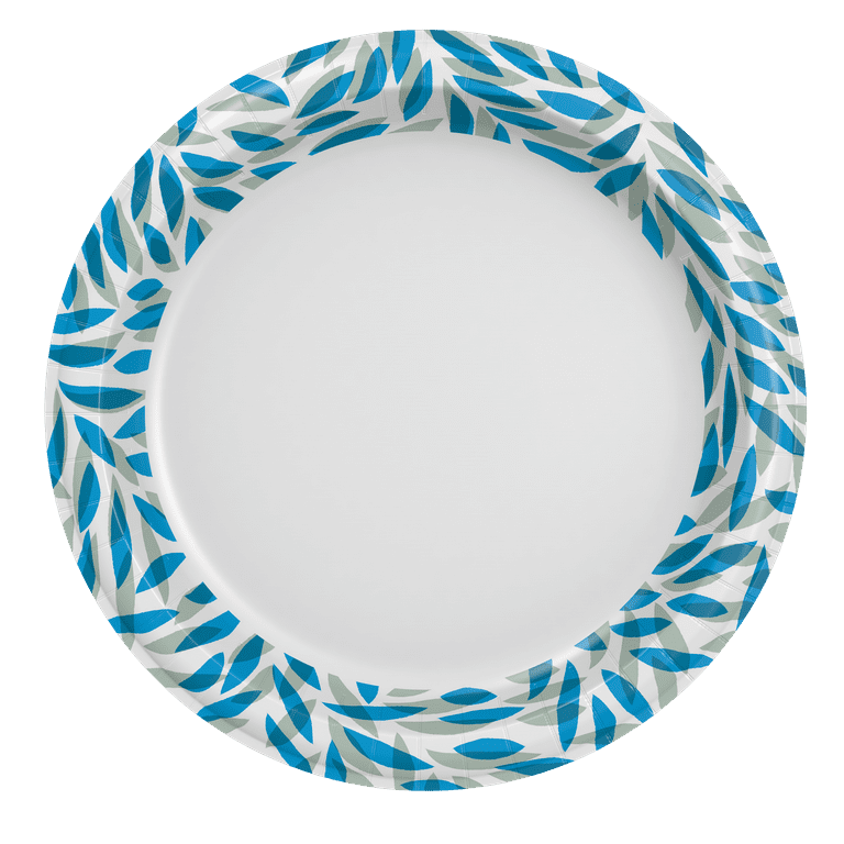  JOLLY PARTY 6 Inch White Paper Plates Uncoated