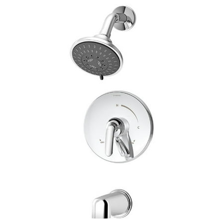 Classic Single Handle Diverter - Elm Single Handle Tub and Shower Faucet with Integral Diverter